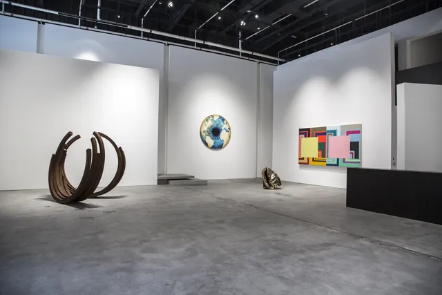 An exhibition view inside Custot Gallery Dubai, photographed in 2016.